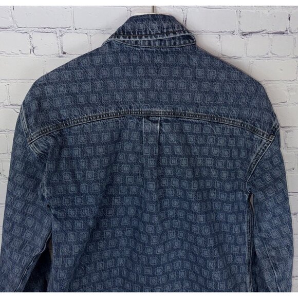 REFORMATION JEANS Lea Denim Shirt Bethesda Row Size XS Oversized - Picture 6 of 7